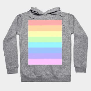 Unicorn pastel stripes watercolor artwork Hoodie